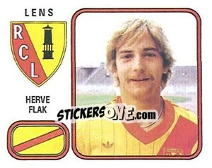 Sticker Herve Flak - Football France 1981-1982 - Panini