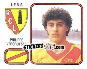Sticker Philippe Vercruysse - Football France 1981-1982 - Panini