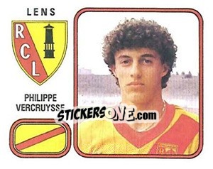 Sticker Philippe Vercruysse - Football France 1981-1982 n. 90 - Panini
