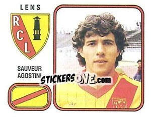 Sticker Sauveur Agostini - Football France 1981-1982 - Panini
