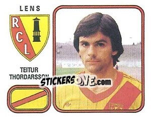 Sticker Teitur Thordarsson - Football France 1981-1982 - Panini