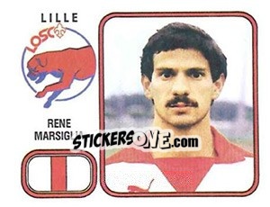 Sticker Rene Marsiglia - Football France 1981-1982 n. 102 - Panini