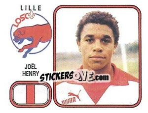 Sticker Joel Henry - Football France 1981-1982 - Panini