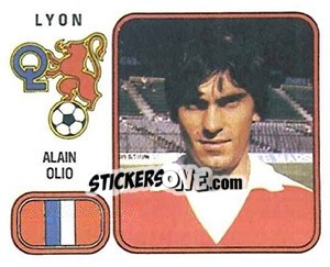 Figurina Alain Olio - Football France 1981-1982 - Panini