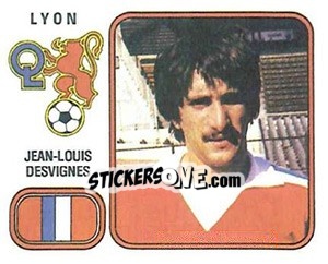 Sticker Jean-Louis Desvignes - Football France 1981-1982 - Panini