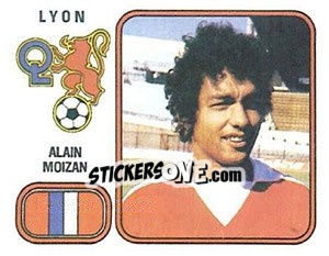 Sticker Alain Moizan - Football France 1981-1982 - Panini