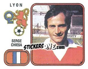 Sticker Serge Chiesa - Football France 1981-1982 n. 124 - Panini
