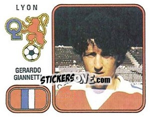 Cromo Gerardo Giannetta - Football France 1981-1982 - Panini