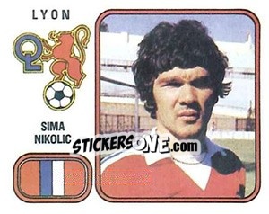 Sticker Sima Nikolic - Football France 1981-1982 - Panini