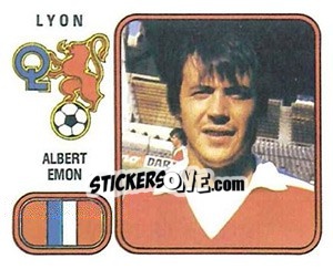 Cromo Albert Emon - Football France 1981-1982 - Panini