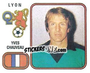 Sticker Yves Chauveau - Football France 1981-1982 - Panini