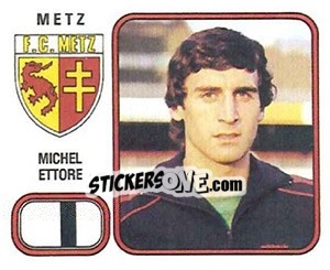 Sticker Michel Ettore - Football France 1981-1982 - Panini