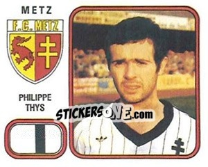 Sticker Philippe Thys - Football France 1981-1982 - Panini