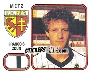 Figurina Francois Zdun - Football France 1981-1982 - Panini