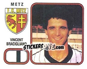 Sticker Vincent Bracigliano - Football France 1981-1982 - Panini