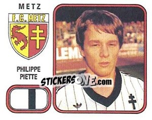 Sticker Philippe Piette - Football France 1981-1982 - Panini