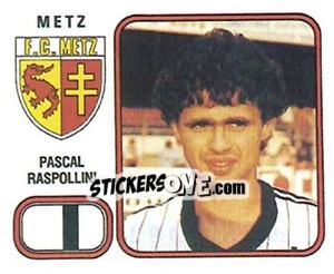 Cromo Pascal Raspollini - Football France 1981-1982 - Panini