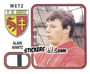 Sticker Alain Wantz - Football France 1981-1982 - Panini