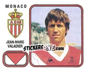 Cromo Jean-Marc Valadier - Football France 1981-1982 - Panini