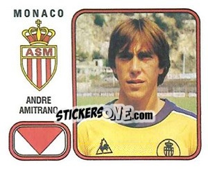 Sticker Andre Amitrano - Football France 1981-1982 - Panini