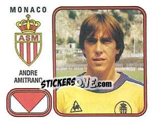 Sticker Andre Amitrano - Football France 1981-1982 n. 160 - Panini