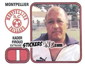 Sticker Kader Firoud - Football France 1981-1982 n. 164 - Panini