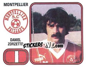 Sticker Daniel Zorzetto - Football France 1981-1982 - Panini