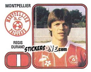 Figurina Regis Durand - Football France 1981-1982 - Panini