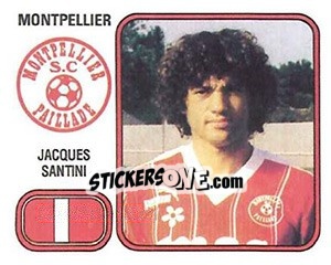 Figurina Jacques Santini - Football France 1981-1982 - Panini