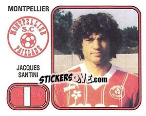 Sticker Jacques Santini - Football France 1981-1982 n. 170 - Panini