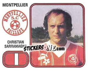 Sticker Christian Sarramanga - Football France 1981-1982 n. 175 - Panini