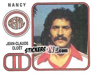 Cromo Jean-Claude Cloet - Football France 1981-1982 - Panini