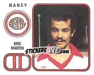 Sticker Eric Martin - Football France 1981-1982 - Panini