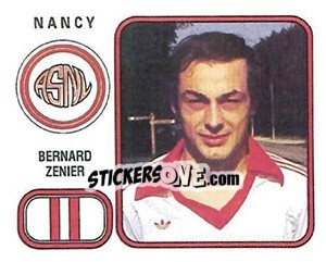 Sticker Bernard Zenier - Football France 1981-1982 n. 191 - Panini