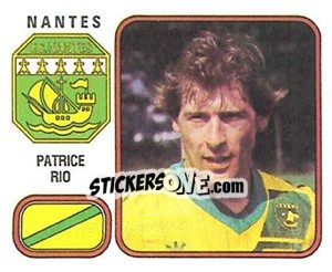 Figurina Patrice Rio - Football France 1981-1982 - Panini