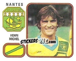 Sticker Henri Michel - Football France 1981-1982 - Panini