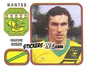 Figurina Maxime Bossis - Football France 1981-1982 - Panini