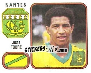 Figurina Jose Toure - Football France 1981-1982 - Panini