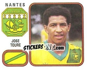 Cromo Jose Toure - Football France 1981-1982 n. 204 - Panini