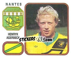Figurina Henryk Agerbeck - Football France 1981-1982 - Panini