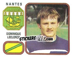Sticker Dominique Leclercq - Football France 1981-1982 - Panini