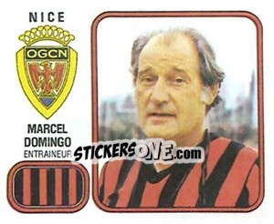 Sticker Marcel Domingo - Football France 1981-1982 - Panini