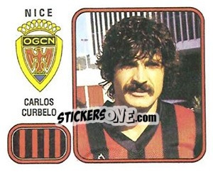 Figurina Carlos Curbelo - Football France 1981-1982 - Panini