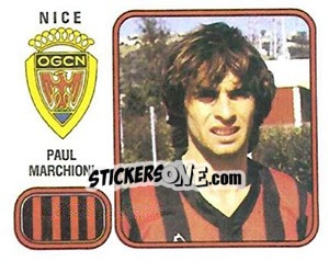 Sticker Paul Marchioni - Football France 1981-1982 - Panini