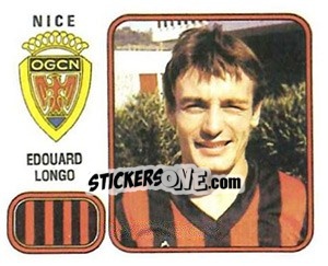 Sticker Edouard Longo - Football France 1981-1982 - Panini