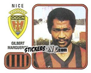 Cromo Gilbert Marguerite - Football France 1981-1982 - Panini