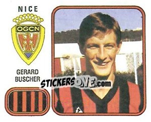 Sticker Gerard Buscher - Football France 1981-1982 - Panini