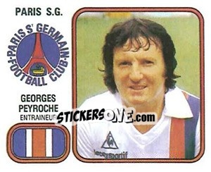 Sticker Georges Peyroche - Football France 1981-1982 - Panini