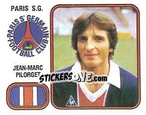Sticker Jean-Marc Pilorget - Football France 1981-1982 - Panini