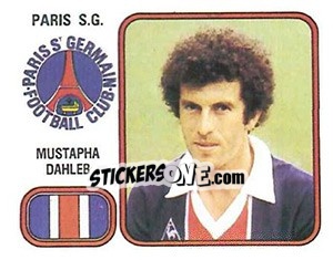 Sticker Mustapha Dahleb - Football France 1981-1982 - Panini